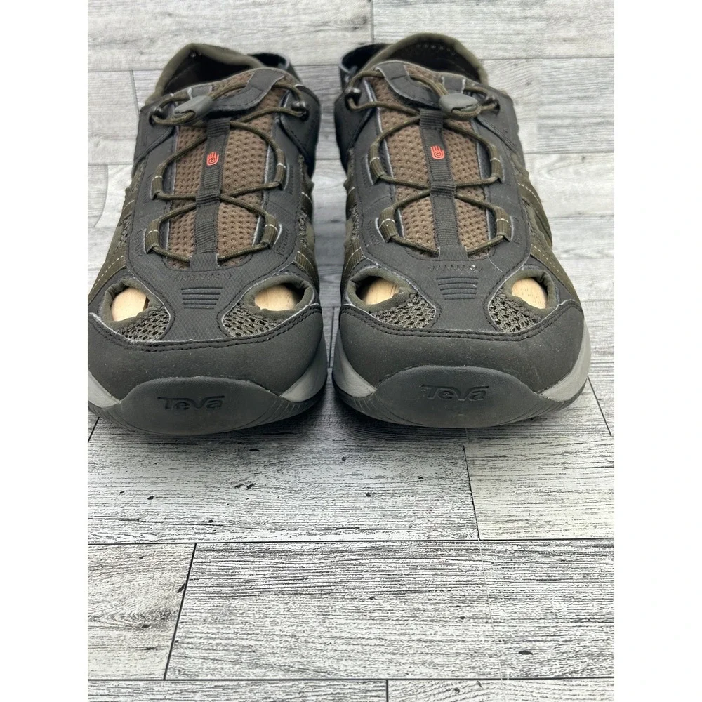 Teva Water Sandals Hiking Sport Quick Dry Breathable Men Size 9‎ Brown Gray